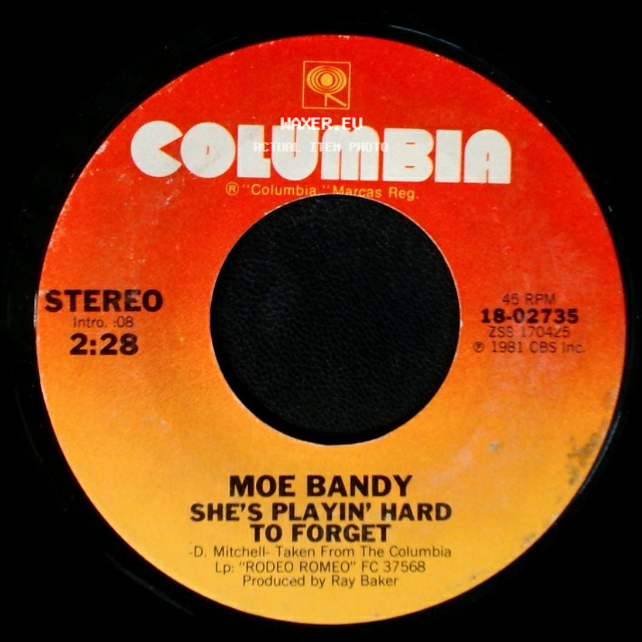 Moe Bandy - Someday Soon / She's Playin' Hard To Forget side B
