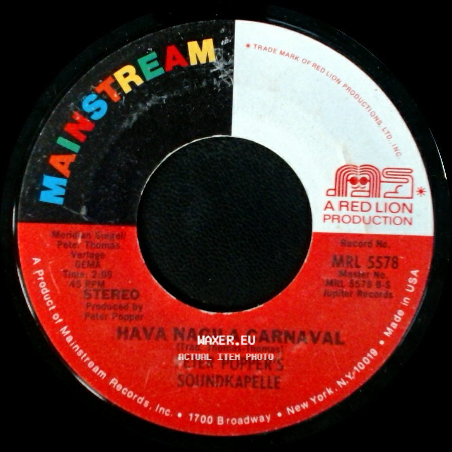 Peter Popper's Soundkapelle - Hava Nagila Carnaval / Brasilia Carnaval side A