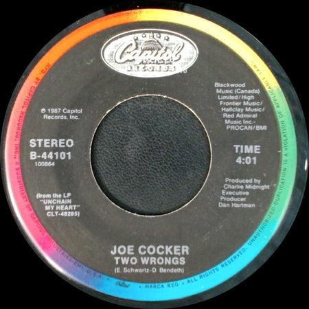Joe Cocker - Isolation / Two Wrongs side B