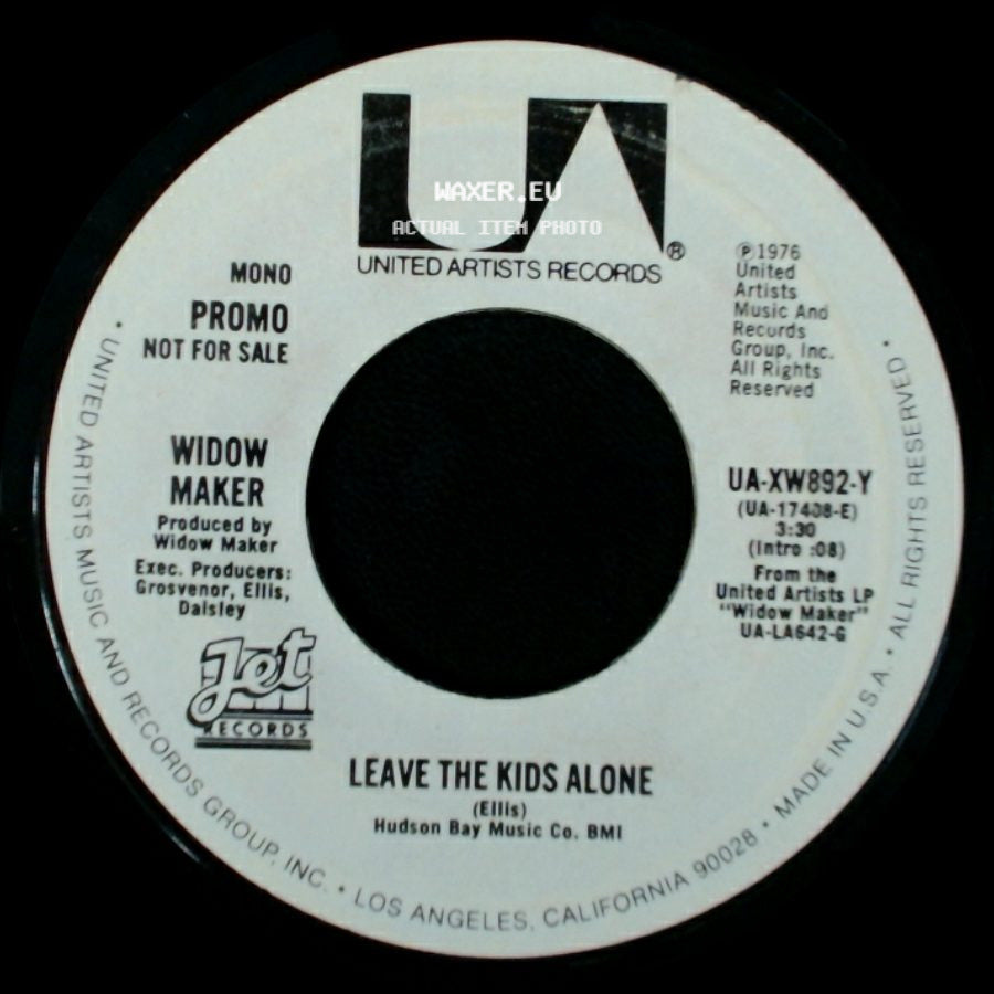 Widow Maker - Leave The Kids Alone / Unknown Title B side A