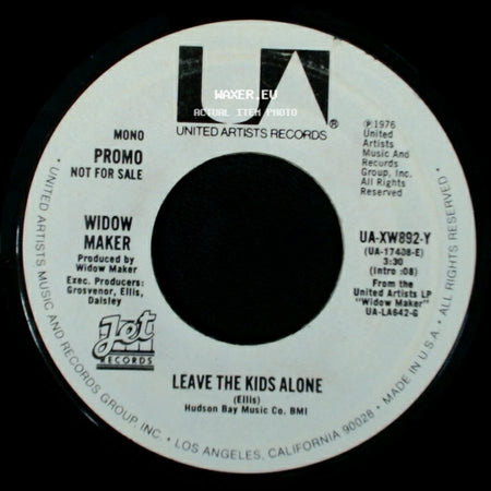 Widow Maker - Leave The Kids Alone / Unknown Title B side A