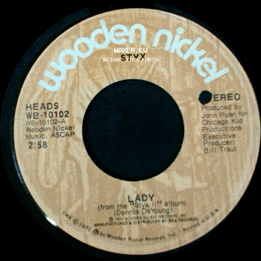 Styx - Children Of The Land (Short Version) / Lady side B