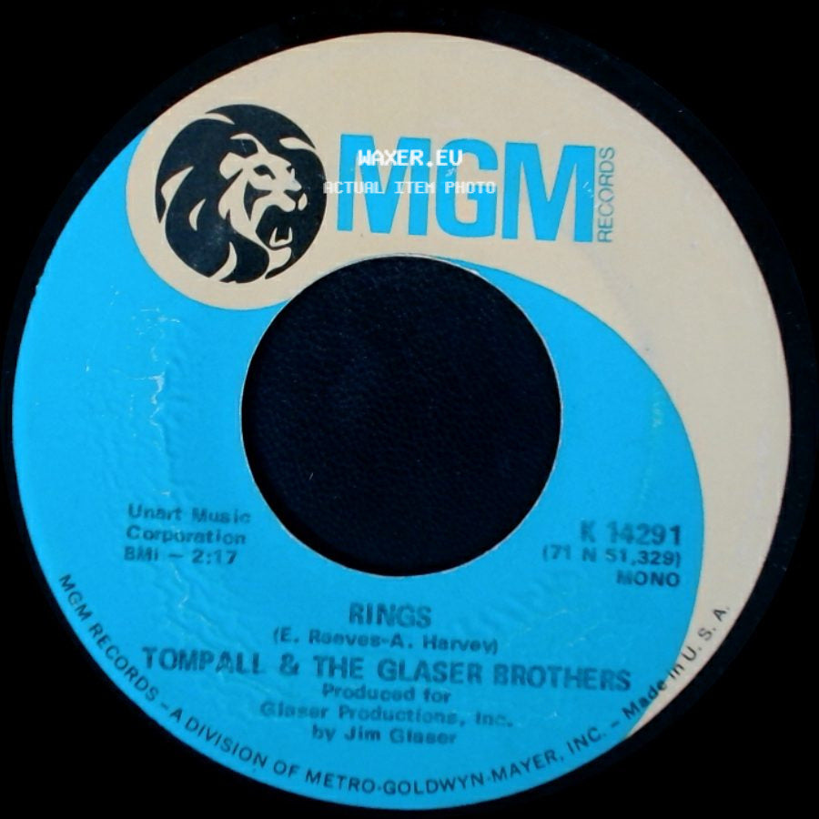 Tompall & The Glaser Brothers - That's When I Love You The Most / Rings side B