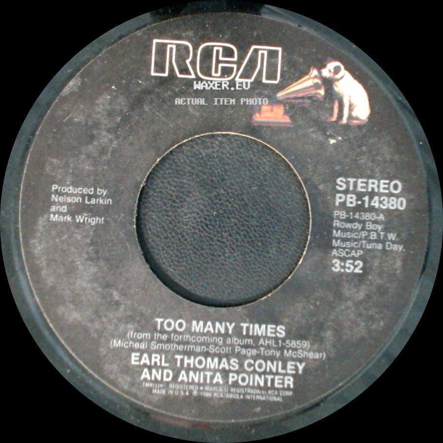 Earl Thomas Conley And Anita Pointer / Earl Thomas Conley - Too Many Times / Changes Of Love side A