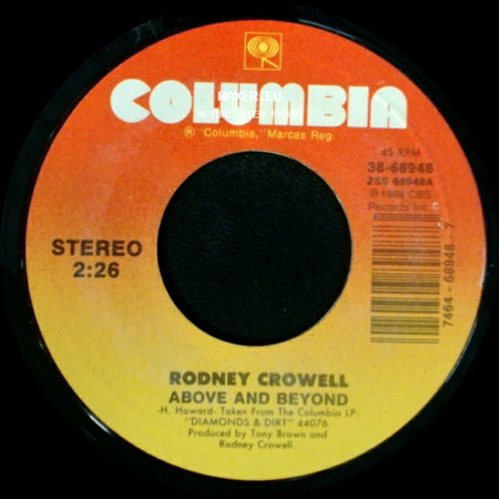 Rodney Crowell - Above And Beyond / She Loves The Jerk side A