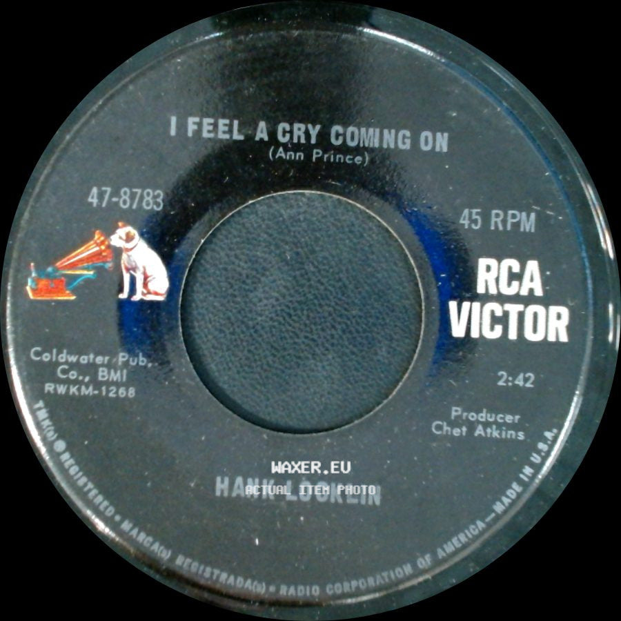 Hank Locklin - I Feel A Cry Coming On / Insurance side A