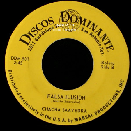Chacha Saavedra - Cariño / Falsa Ilusion side B