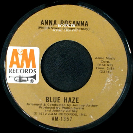 Blue Haze / Anna Rosanna - Smoke Gets In Your Eyes / Blue Haze side B