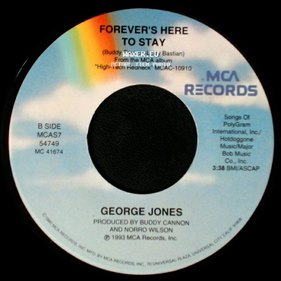 George Jones - High-Tech Redneck / Forever's Here To Stay side B
