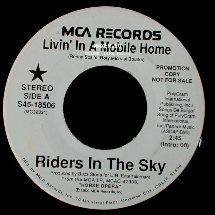 Riders In The Sky - Livin' In A Mobile Home / Livin' In A Mobile Home side B