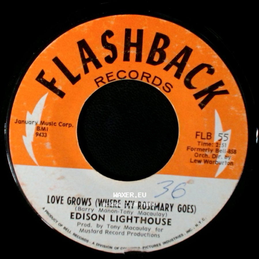 Edison Lighthouse - Every Lonely Day / Love Grows (Where My Rosemary Goes) side B