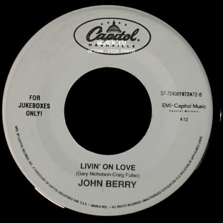 John Berry - The Stone / Livin' On Love side B