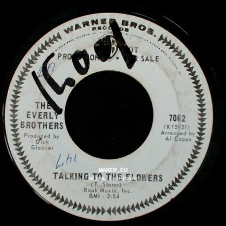 The Everly Brothers - Mary Jane / Talking To The Flowers side B