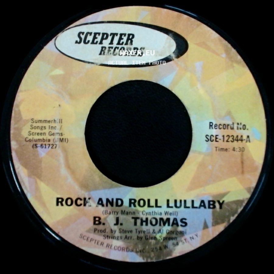B. J. Thomas - Rock And Roll Lullaby / Are We Losing Touch side A