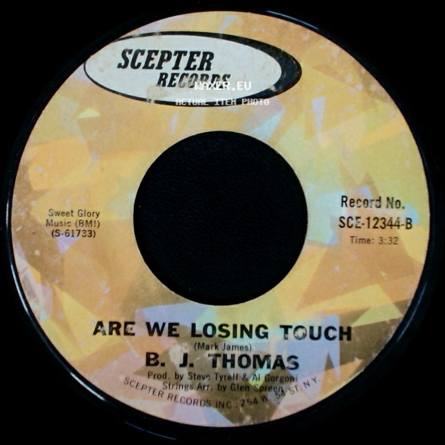 B. J. Thomas - Rock And Roll Lullaby / Are We Losing Touch side B