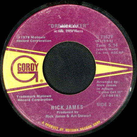 Rick James - Mary Jane / Dream Maker side B
