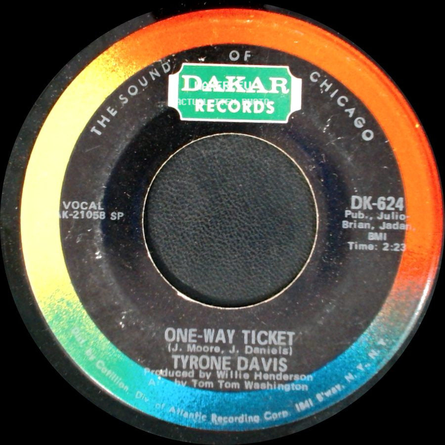 Tyrone Davis - One-Way Ticket / We Got A Love side A