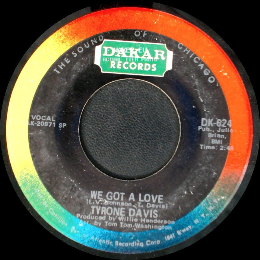 Tyrone Davis - One-Way Ticket / We Got A Love side B