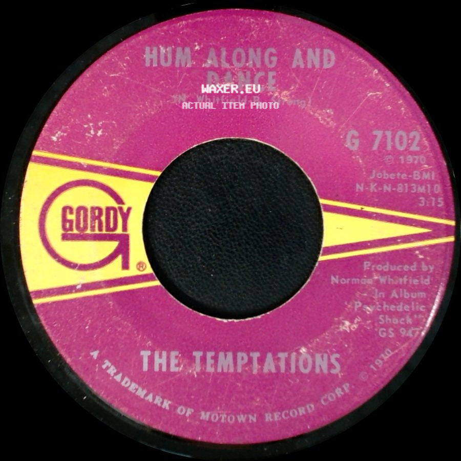 The Temptations - Ungena Za Ulimwengu (Unite The World) / Hum Along And Dance side B