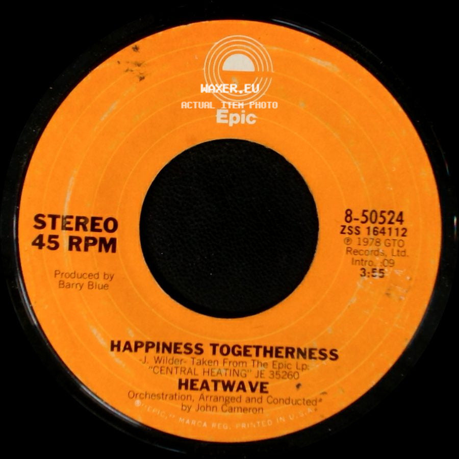 Heatwave - The Groove Line / Happiness Togetherness side B