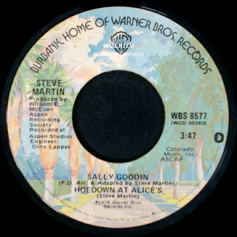 Steve Martin / Steve Martin And The Toot Uncommons - Sally Goodin / Hoedown At Alice's / King Tut side A