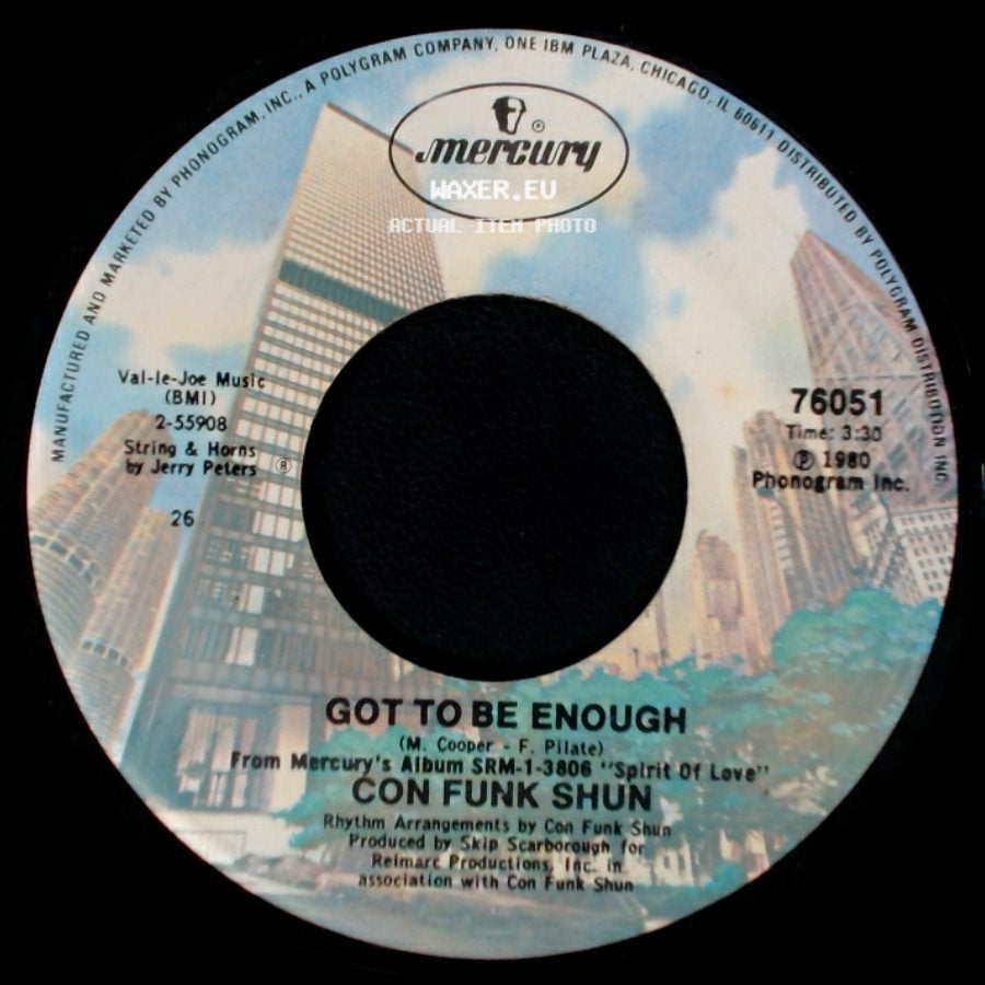 Con Funk Shun - Early Morning Sunshine / Got To Be Enough side B