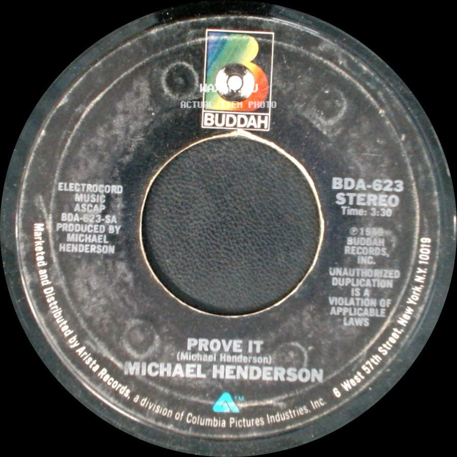 Michael Henderson - Prove It / Prove It (Instrumental) side A