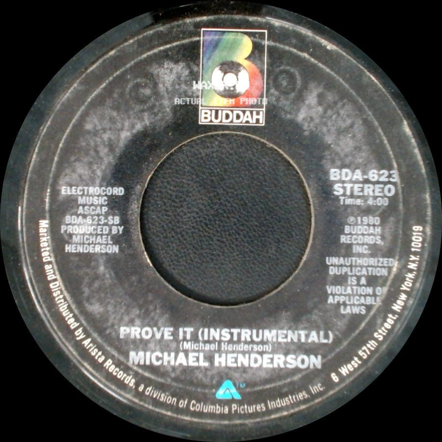 Michael Henderson - Prove It / Prove It (Instrumental) side B
