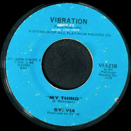 Sylvia - Pillow Talk / My Thing side B