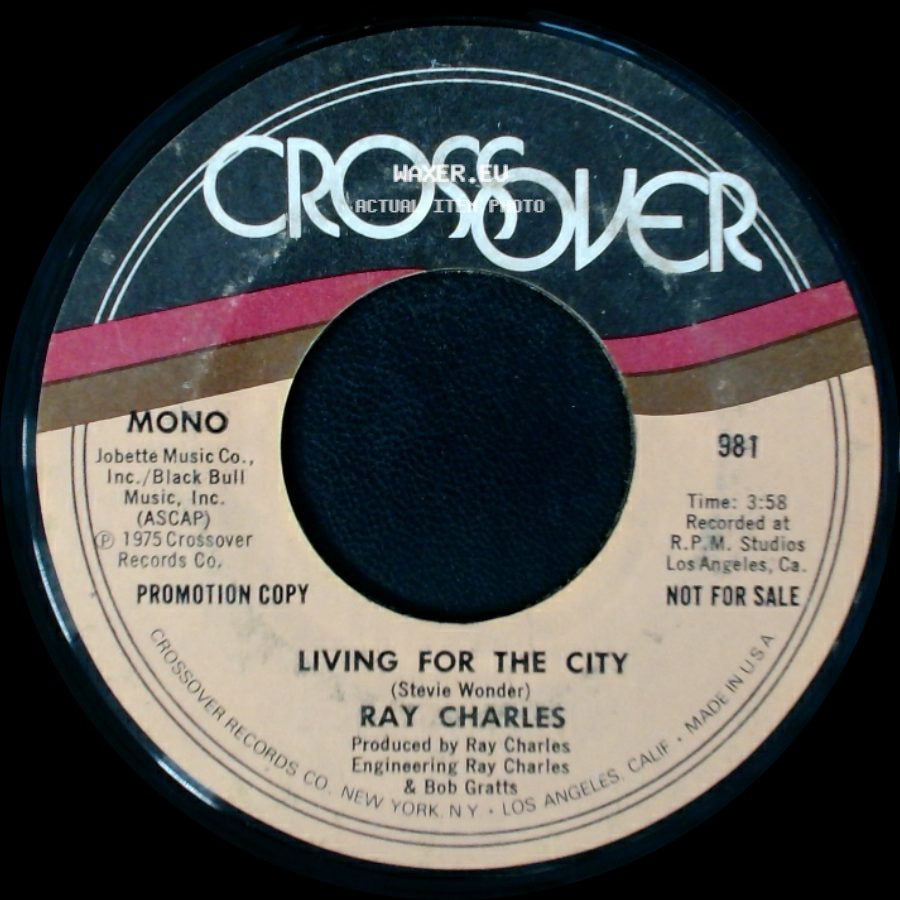 Ray Charles - Living For The City / Living For The City side B
