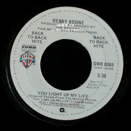 Debby Boone - Hasta Mañana / You Light Up My Life side B