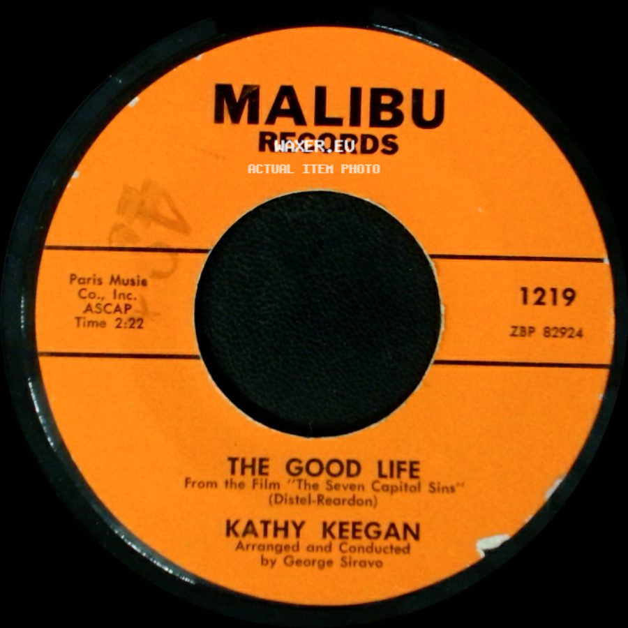 Kathy Keegan - Are Your Lips Lonely Darling / The Good Life side B