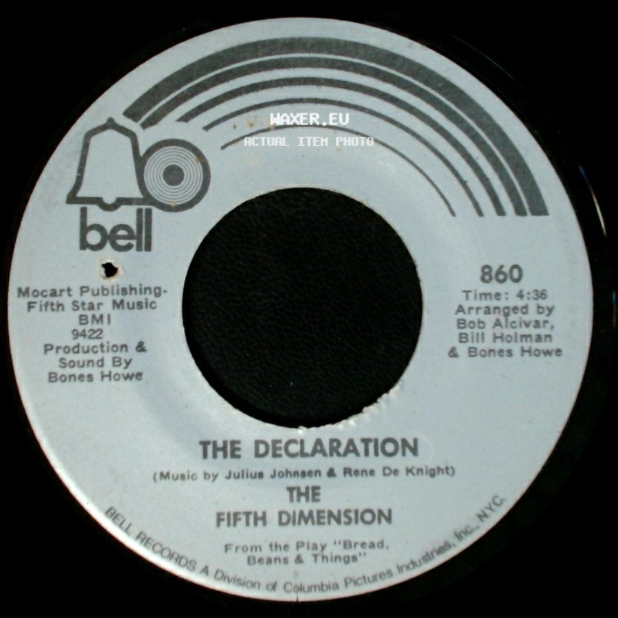 The Fifth Dimension - The Declaration / Medley: A Change Is Gonna Come & People Gotta Be Free side A