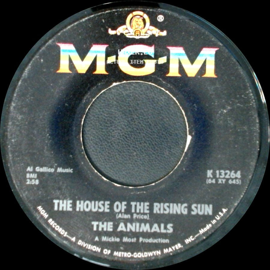 The Animals - Talkin' 'bout You / The House Of The Rising Sun side B