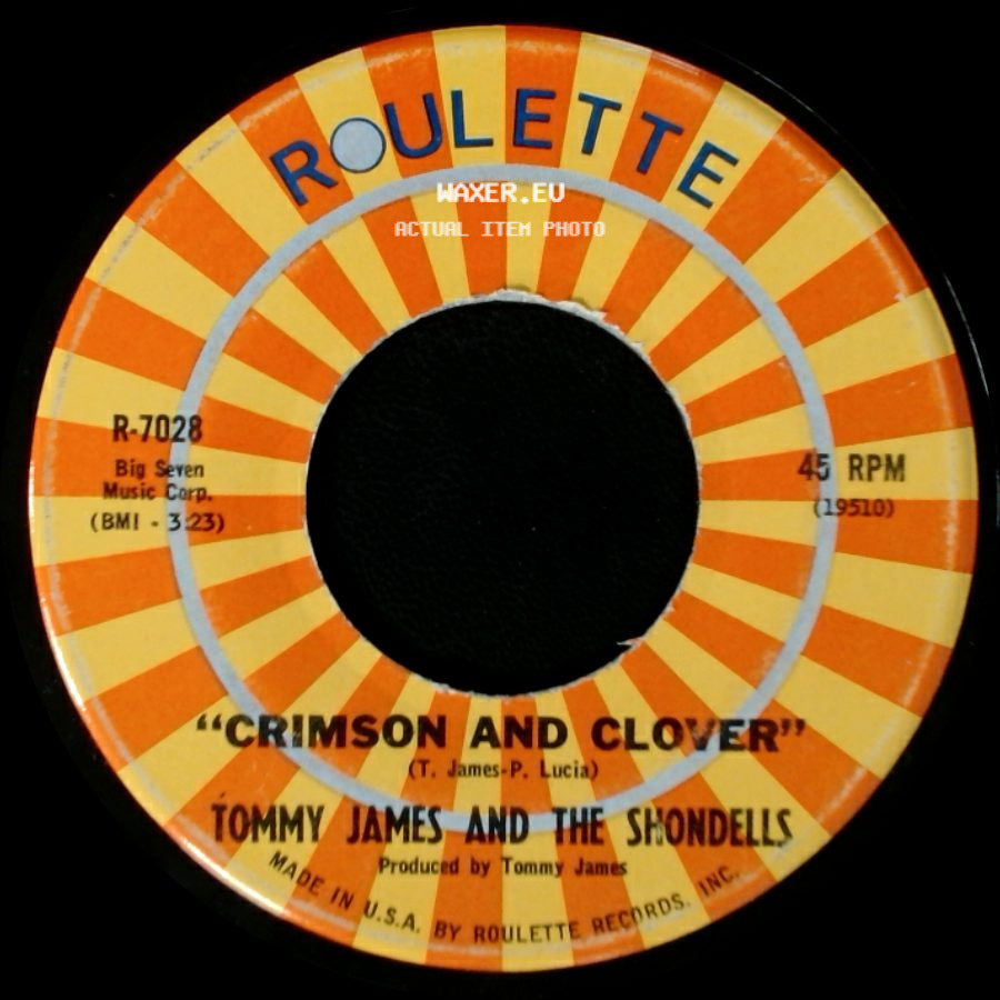 Tommy James And The Shondells - Some Kind Of Love / Crimson And Clover side B