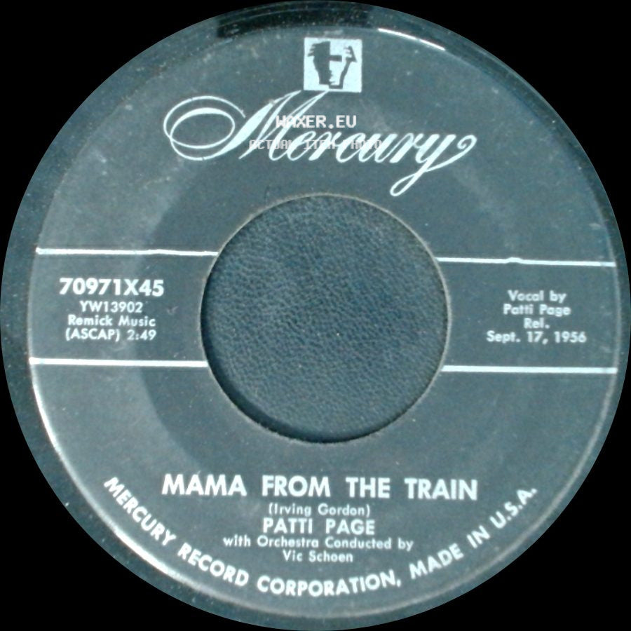 Patti Page - Mama From The Train / Every Time (I Feel His Spirit) side A
