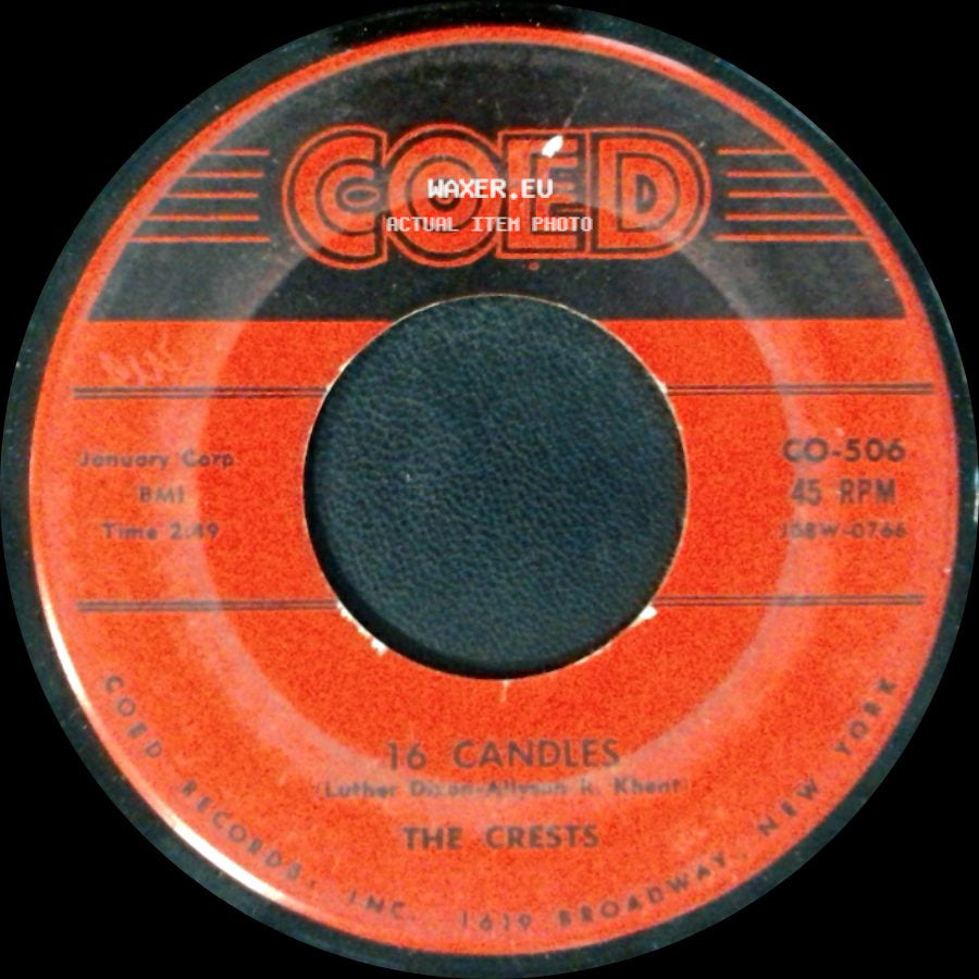 The Crests - 16 Candles / Beside You side A