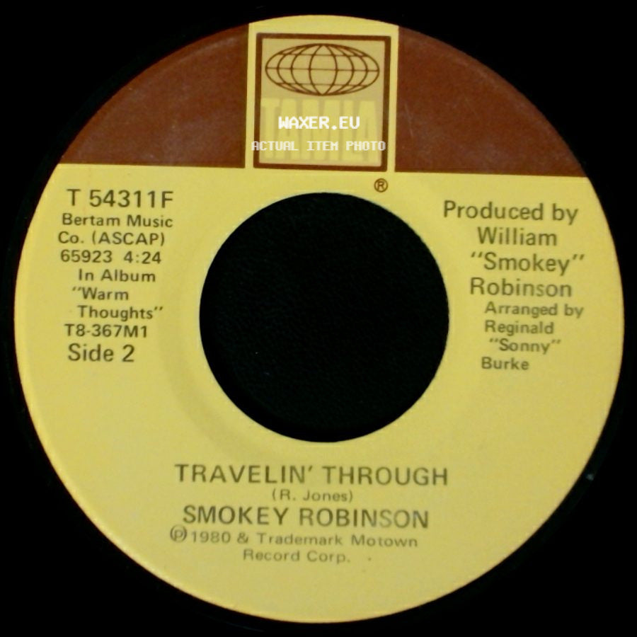 Smokey Robinson - Let Me Be The Clock / Travelin' Through side B