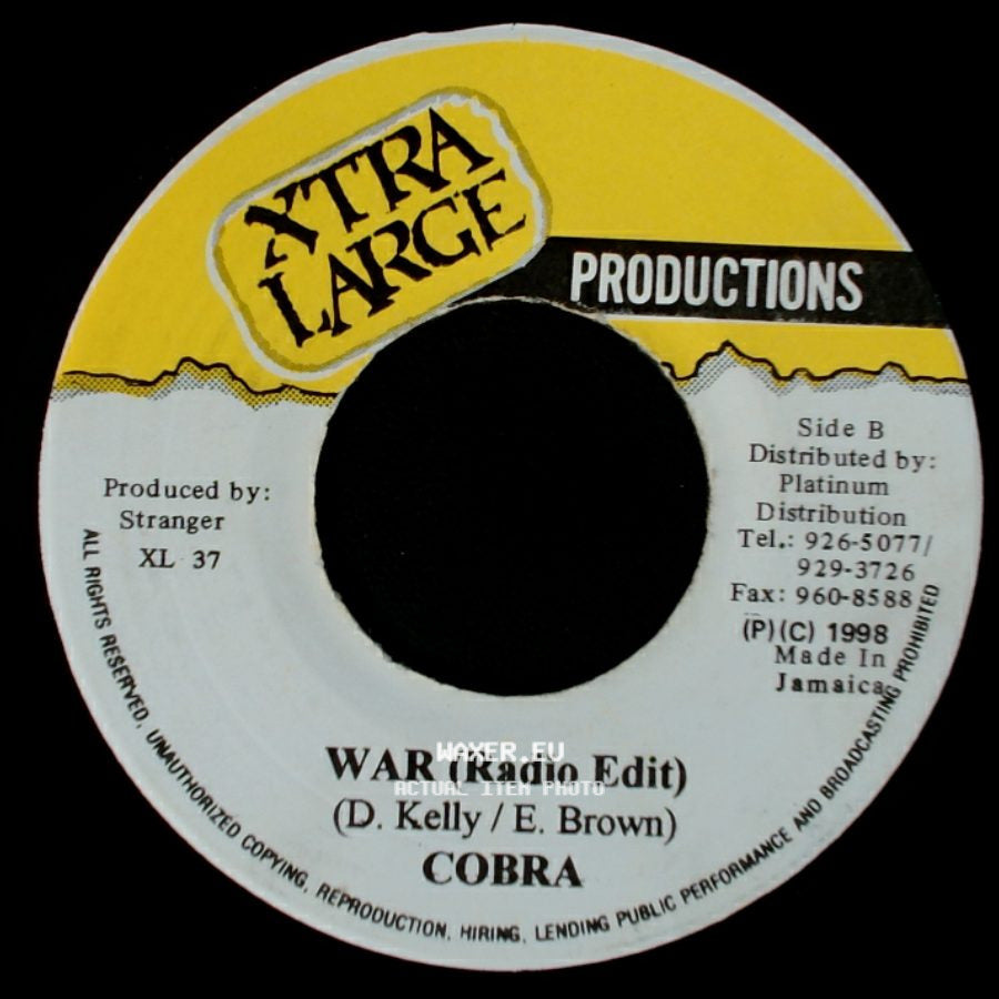 Cobra - Instrumental (Version) / War (Radio Edit) side B