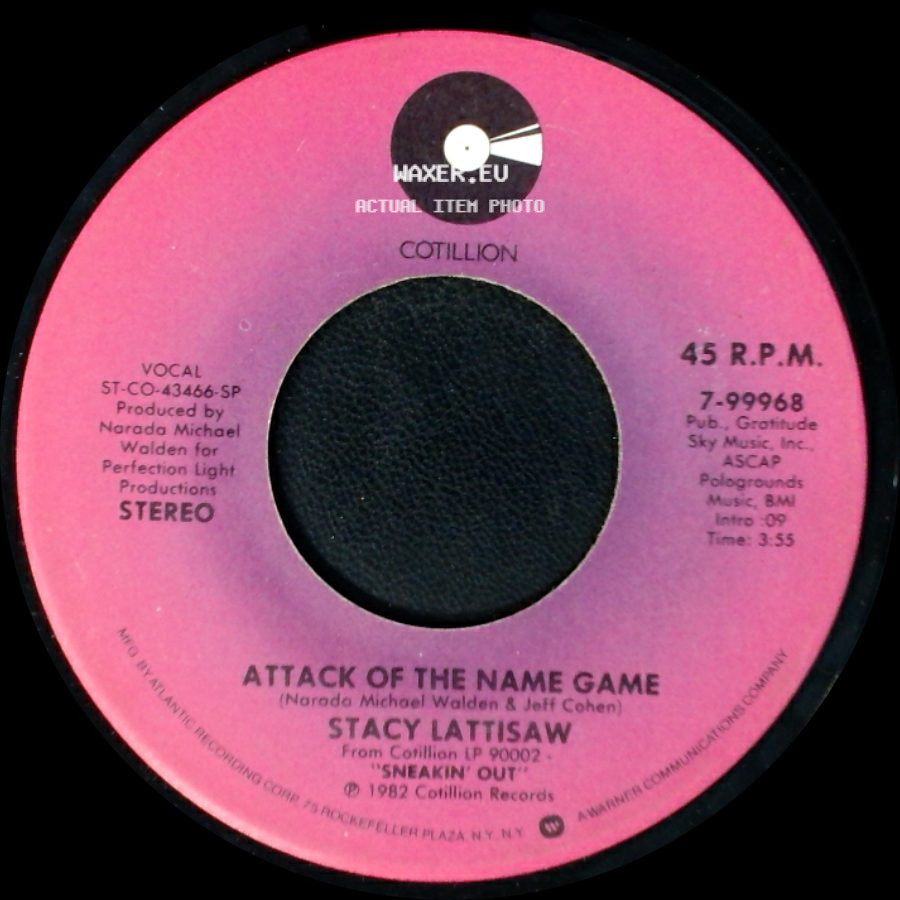 Stacy Lattisaw - Attack Of The Name Game / I Could Love You So Divine side A