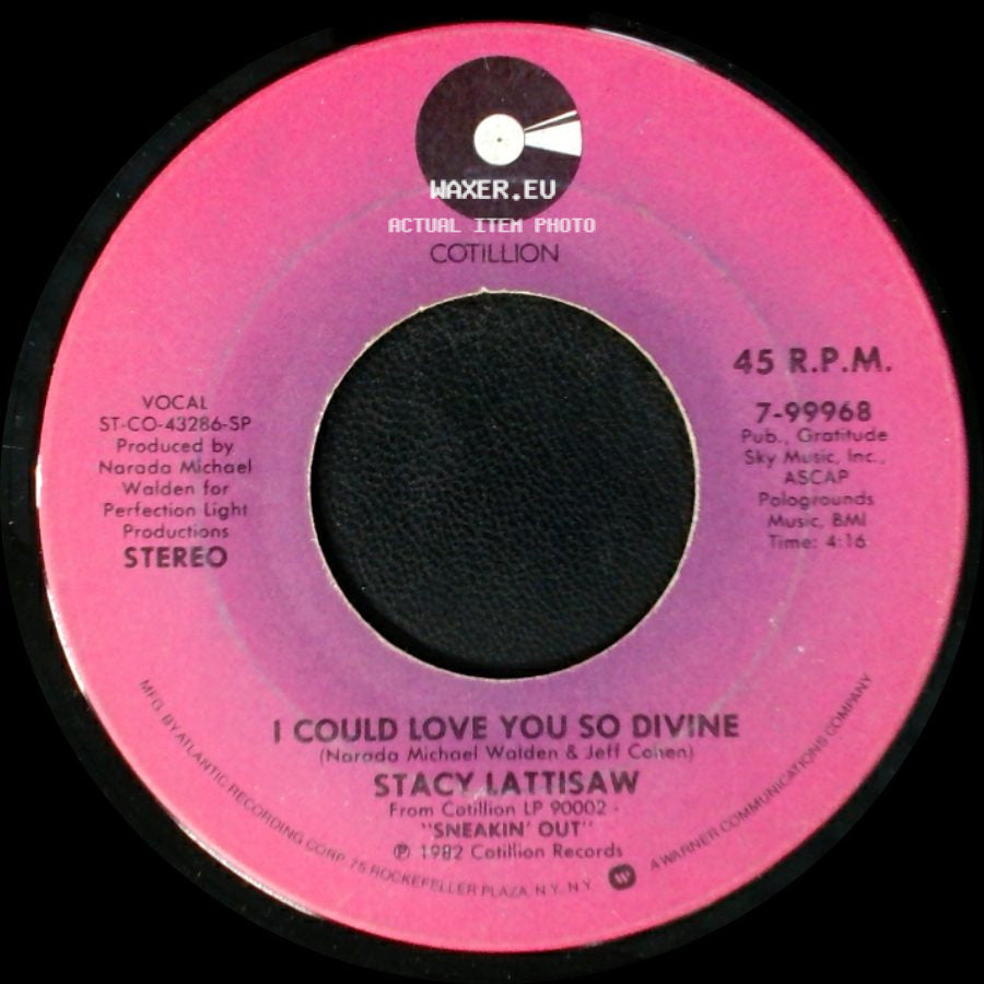 Stacy Lattisaw - Attack Of The Name Game / I Could Love You So Divine side B