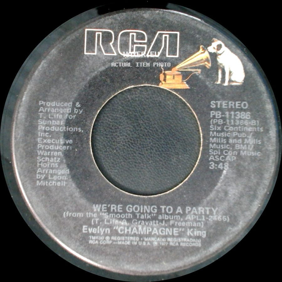 Evelyn "Champagne" King - We're Going To A Party / I Don't Know If It's Right side A