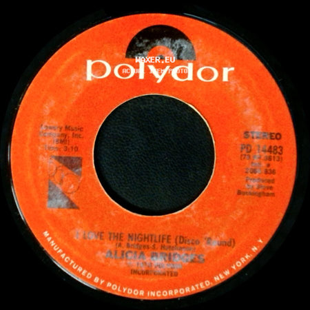 Alicia Bridges - I Love The Nightlife (Disco 'round) / Self Applause side A