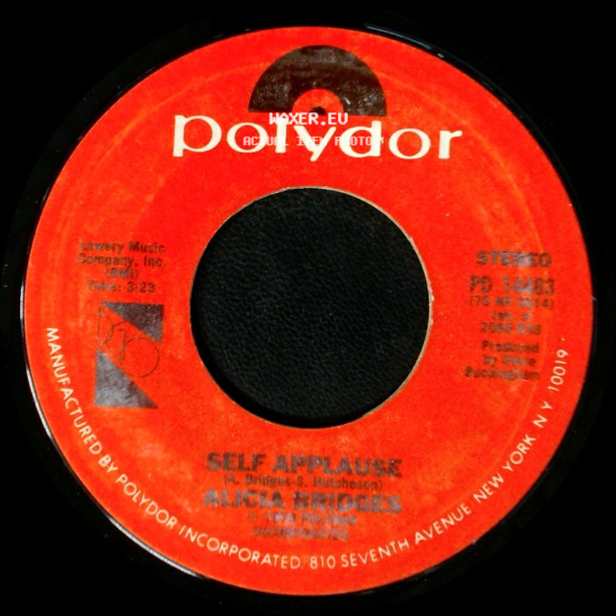 Alicia Bridges - I Love The Nightlife (Disco 'round) / Self Applause side B