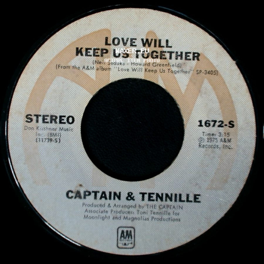 Captain & Tennille - Gentle Stranger / Love Will Keep Us Together side B