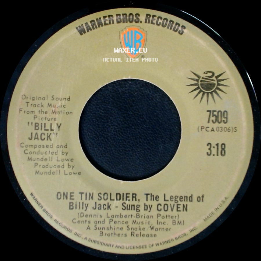 Coven - One Tin Soldier, The Legend Of Billy Jack - Sung By Coven / I Think You Always Knew (The Theme From Billy Jack) side A