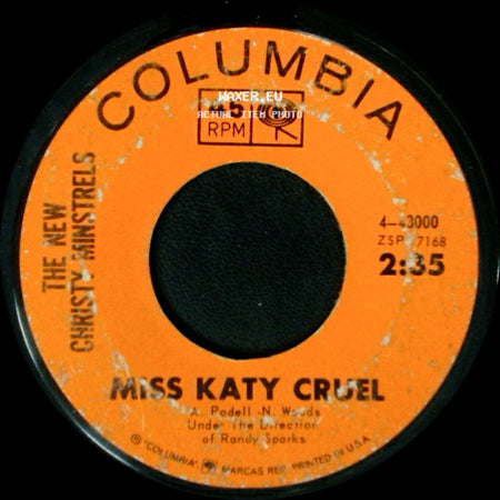 The New Christy Minstrels - Miss Katy Cruel / Today side A