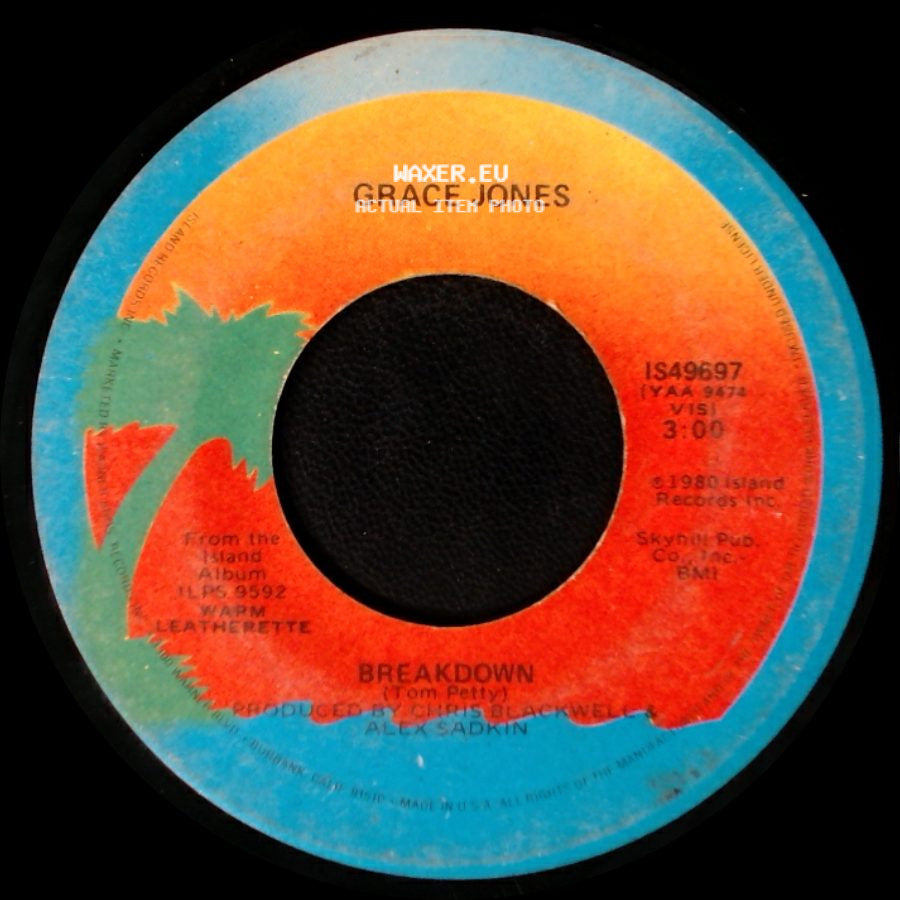 Grace Jones - Breakdown / Pull Up To The Bumper side A