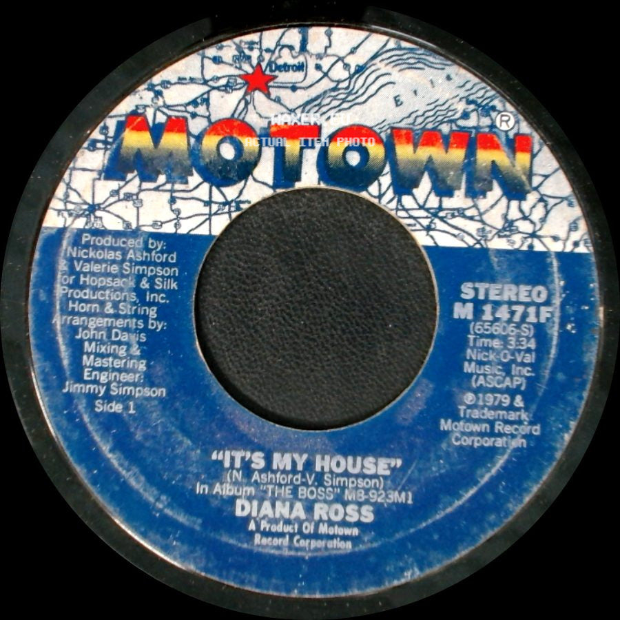 Diana Ross - It's My House / Sparkle side A