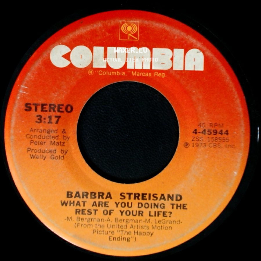 Barbra Streisand - The Way We Were / What Are You Doing The Rest Of Your Life? side B